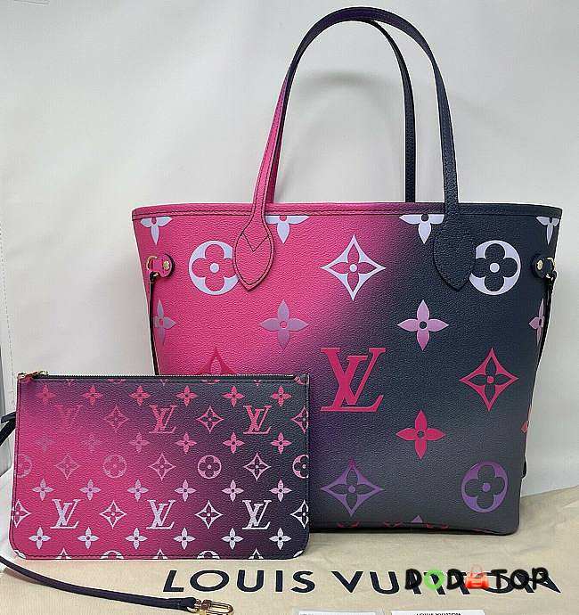 Louis Vuitton Neverfull Midnight Fuchsia Size 32 cm - 1