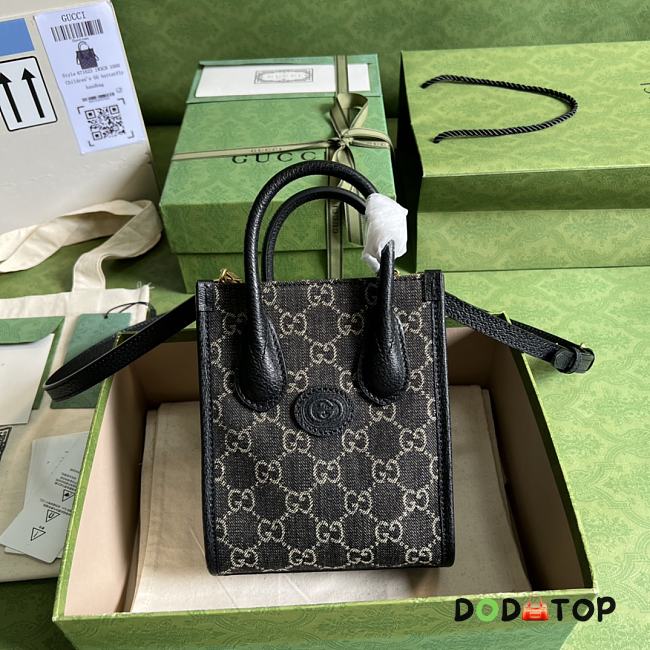 Gucci Small Tote Bag Denim Size 16 x 20 x 7 cm - 1