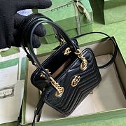 Gucci GG Marmont Matelassé Mini Bag Black Size 16 x 19 x 7 cm - 6