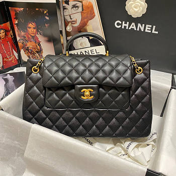 Chanel Flap Bag Black 01 Size 30 x 18 x 10 cm
