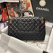 Chanel Flap Bag Black 01 Size 30 x 18 x 10 cm - 5