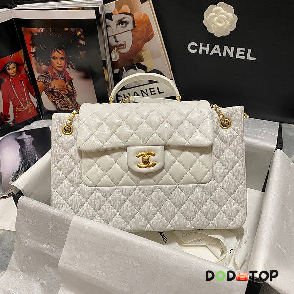 Chanel Flap Bag White 01 Size 30 x 18 x 10 cm - 1