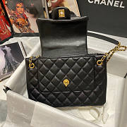 Chanel Flap Bag Black 01 Size 23 x 15 x 17 cm - 6