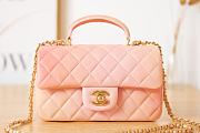 Chanel Handle Bag Pink Size 20 x 9 x 13 cm - 6