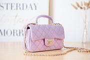 Chanel Handle Bag Purple Size 20 x 9 x 13 cm - 5