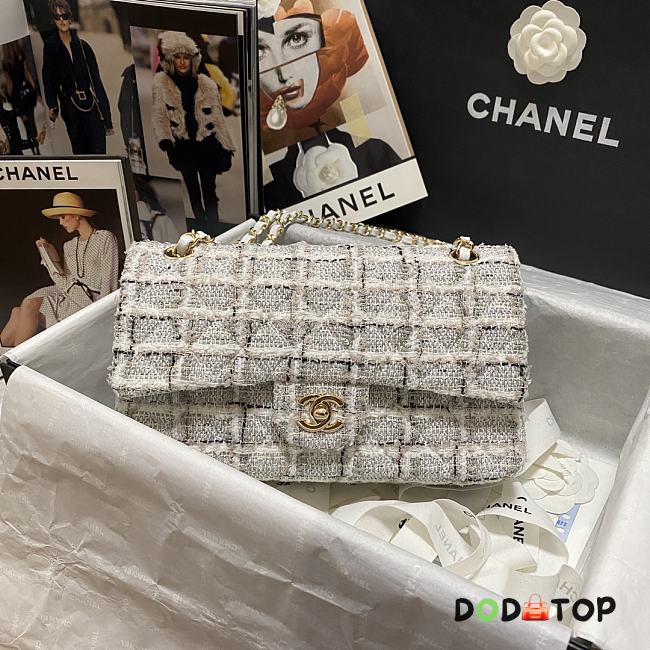 Chanel CF Woolen Chain Bag Size 25 x 7 x 16 cm - 1