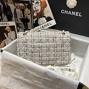 Chanel CF Woolen Chain Bag Size 25 x 7 x 16 cm - 4