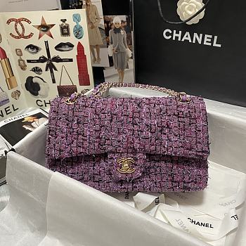 Chanel CF Woolen Chain Bag 02 Size 25 x 7 x 16 cm