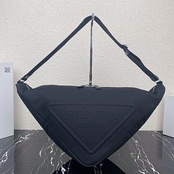 Prada Canvas Triangle Bag Black Size 60 x 25.5 x 28 cm