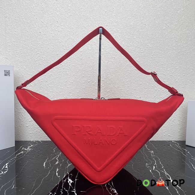 Prada Canvas Triangle Bag Red Size 60 x 25.5 x 28 cm - 1