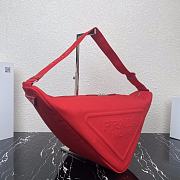 Prada Canvas Triangle Bag Red Size 60 x 25.5 x 28 cm - 4