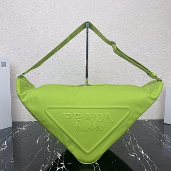 Prada Canvas Triangle Bag Green Size 60 x 25.5 x 28 cm