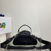 Prada Triangle Bowling Bag Black Size 25 x 14.5 x 11 cm - 1