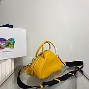 Prada Triangle Bowling Bag Yellow Size 25 x 14.5 x 11 cm - 5