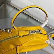 Prada Triangle Bowling Bag Yellow Size 25 x 14.5 x 11 cm - 3