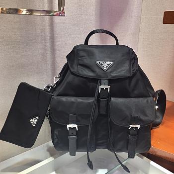 Prada Saffiano Leather Black Backpack Size 30 x 32 x 15 cm