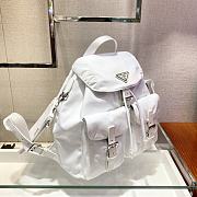 Prada Saffiano Leather White Backpack Size 30 x 32 x 15 cm - 3