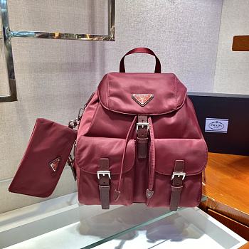 Prada Saffiano Leather Red Backpack Size 30 x 32 x 15 cm