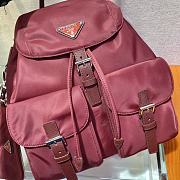 Prada Saffiano Leather Red Backpack Size 30 x 32 x 15 cm - 4