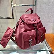 Prada Saffiano Leather Red Backpack Size 30 x 32 x 15 cm - 3
