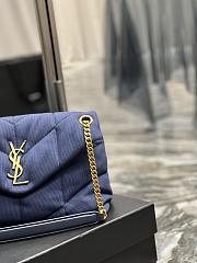 YSL Loulou Blue Bag 577476 Size 29 × 17 × 11 cm - 6