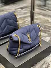 YSL Loulou Blue Bag 577476 Size 29 × 17 × 11 cm - 3