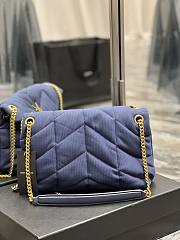 YSL Loulou Blue Bag 577476 Size 29 × 17 × 11 cm - 2