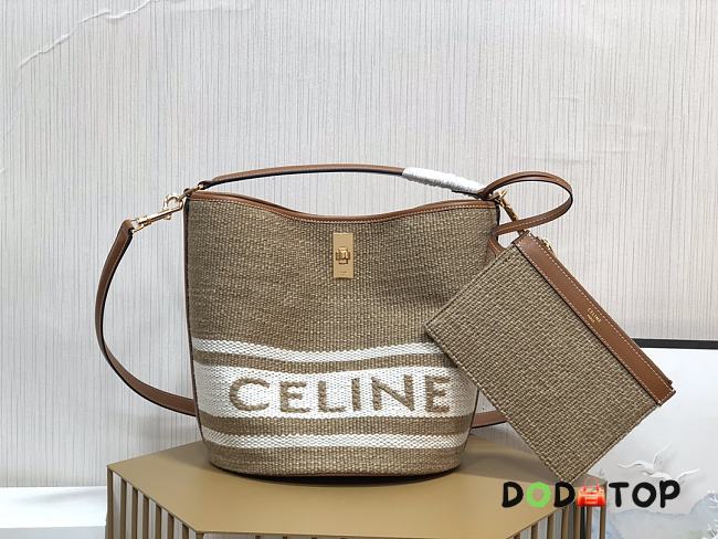 Celine Print Bucket Bag Size 23 x 25 x 23cm - 1