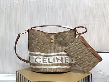 Celine Print Bucket Bag Size 23 x 25 x 23cm