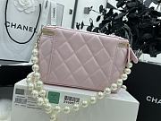 Chanel Pearl Chain Small Box Pink Bag Size 9.5 x 17 x 8 cm - 2