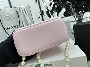 Chanel Pearl Chain Small Box Pink Bag Size 9.5 x 17 x 8 cm - 5