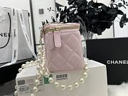 Chanel Pearl Chain Small Box Pink Bag Size 9.5 x 17 x 8 cm - 6