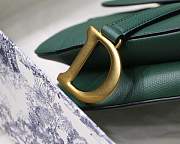 Dior Saddle Green Size 25 cm - 4