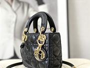 Dior Lady Mini Black Size 12 × 10 × 5 cm - 2