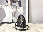 Dior Lady Mini Black Size 12 × 10 × 5 cm - 3