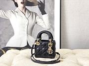 Dior Lady Mini Black Size 12 × 10 × 5 cm - 4