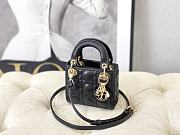 Dior Lady Mini Black Size 12 × 10 × 5 cm - 6