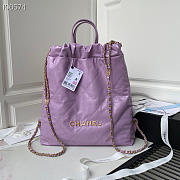 Chanel Backpack Purple Size 51 x 40 x 9 cm - 1