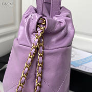 Chanel Backpack Purple Size 51 x 40 x 9 cm - 5