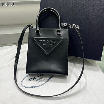 Prada Small Tote Bag Black Size 17 x 19 x 6 cm