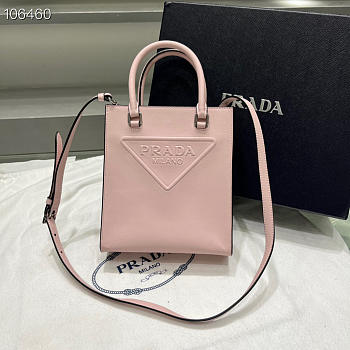 Prada Small Tote Bag Pink Size 17 x 19 x 6 cm