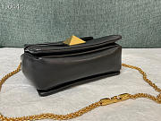 Valentino Chain Lambskin Tofu Bag Black Size 19 x 14 x 11 cm - 3