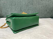 Valentino Chain Lambskin Tofu Bag Green Size 19 x 14 x 11 cm - 5