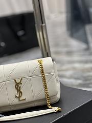 YSL Chain Bag White 515820 Size 20 × 12.5 × 6.5 cm - 2