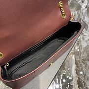 YSL Chain Bag Red 515821 Size 25 x 15 x 7.5 cm - 2