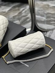 YSL Mini Round Tube Handbag White Size 20 x 10 x 10 cm - 5