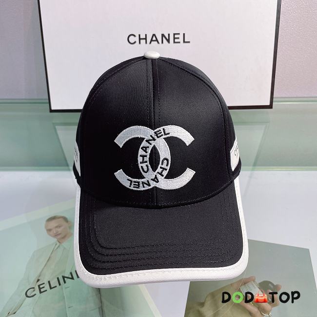 Chanel Hat Black/Beige/White/Pink - 1