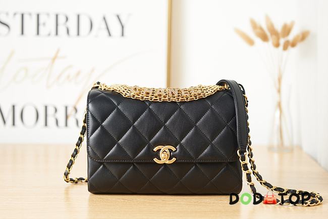 Chanel Flap Bag Black AS3241 Size 15 x 23 x 7 cm - 1