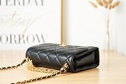 Chanel Flap Bag Black AS3241 Size 15 x 23 x 7 cm - 3