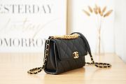 Chanel Flap Bag Black AS3240 Size 15 x 21 x 6 cm - 4